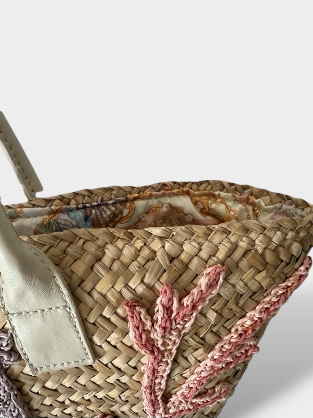 Kurt Geiger RARE EUC Kensington Straw Basket Shoulder Bag - Picture 6 of 11